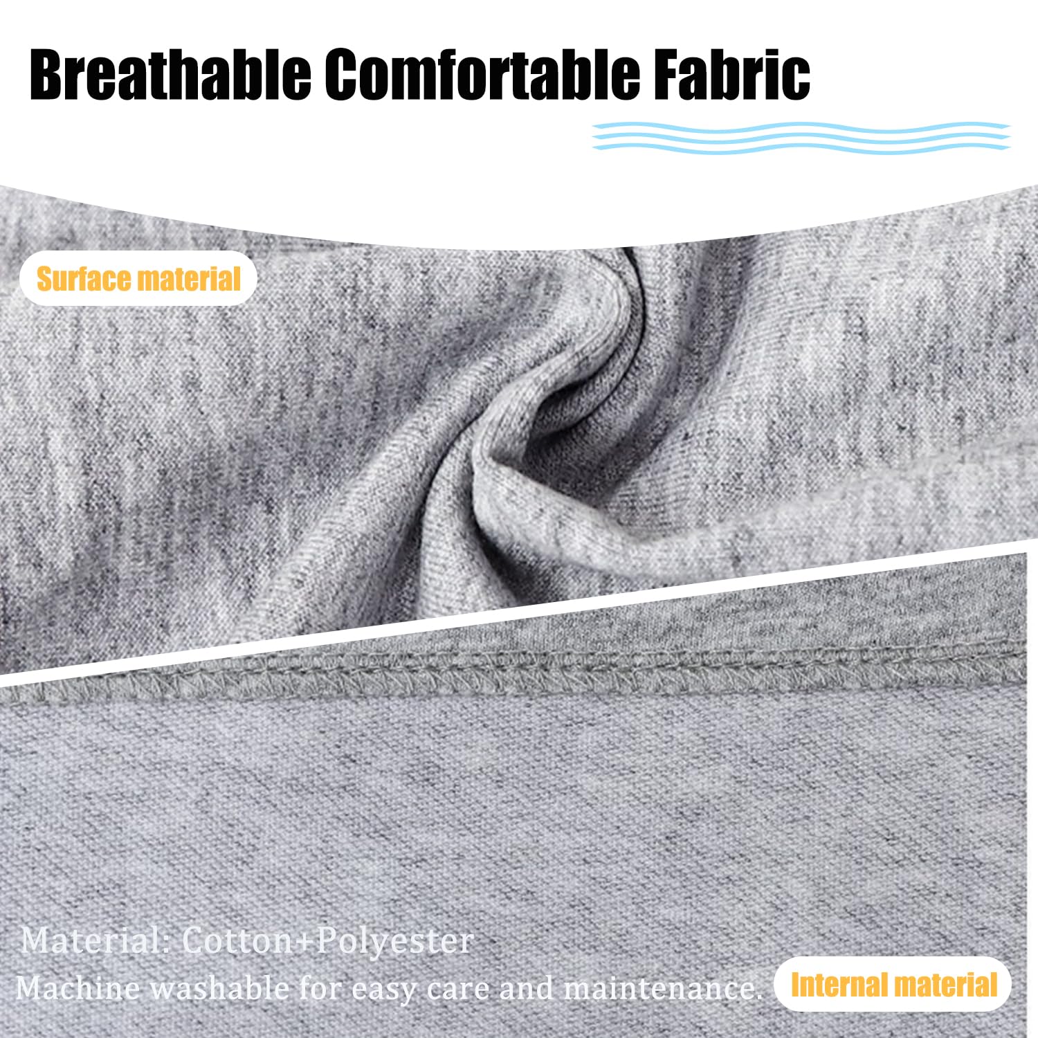 Lmaray catheter leg pants fabric closeup highlights breathable material