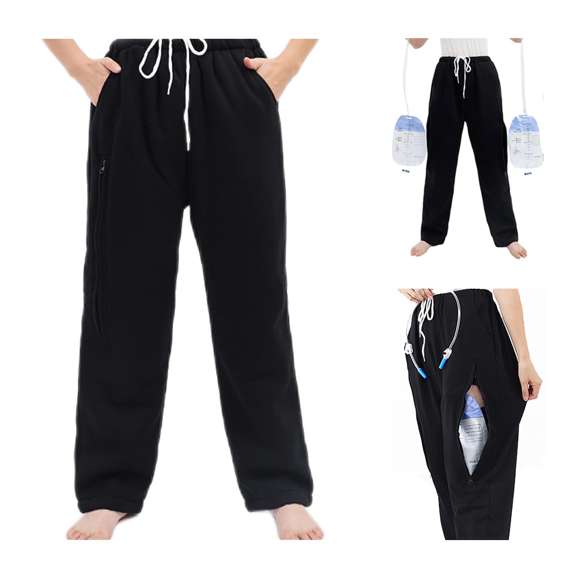 Lmaray catheter trousers with nephrostomy bag holder provide secure support during daily activities.