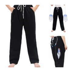 Lmaray catheter trousers with nephrostomy bag holder provide secure support during daily activities.