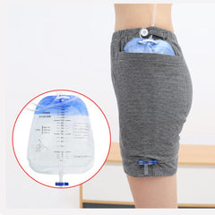 Lmaray drainage-pocket pants offer easy access without removing the bag.