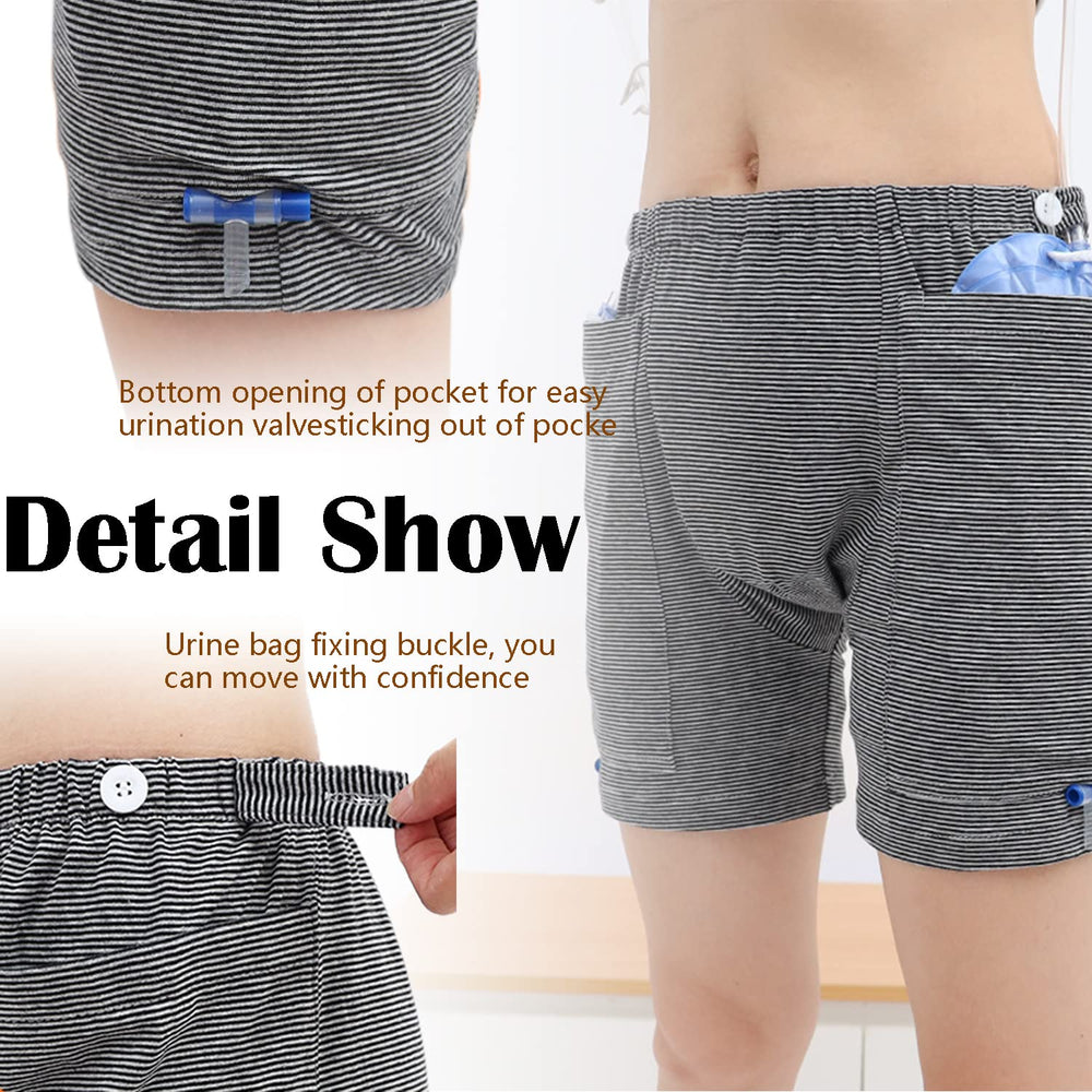 Lmaray incontinence care trousers bag storage keeps catheter bags secure.