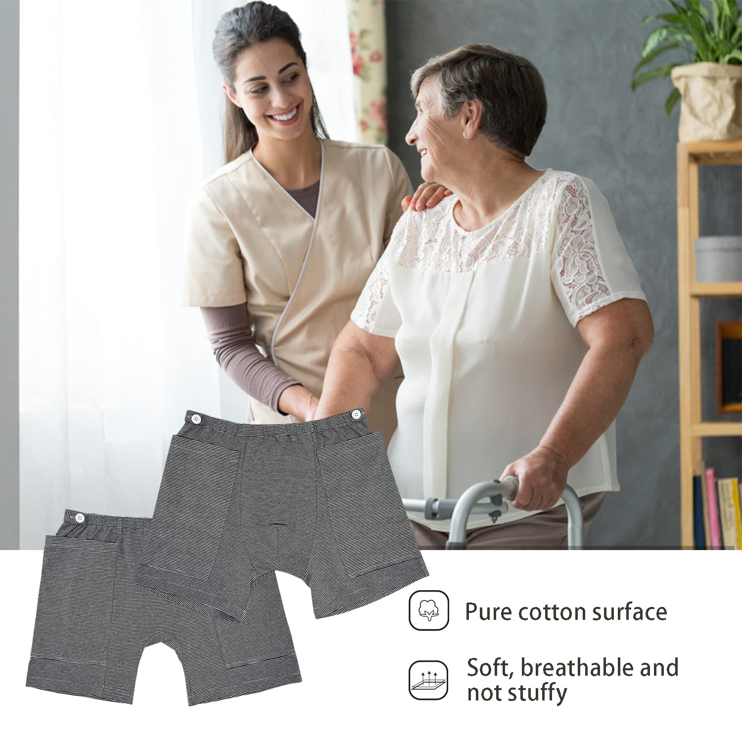 Lmaray incontinence care trousers machine washable for easy care.