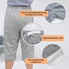 Lmaray patient care pants elastic waist for adjustable comfort and leakage prevention.