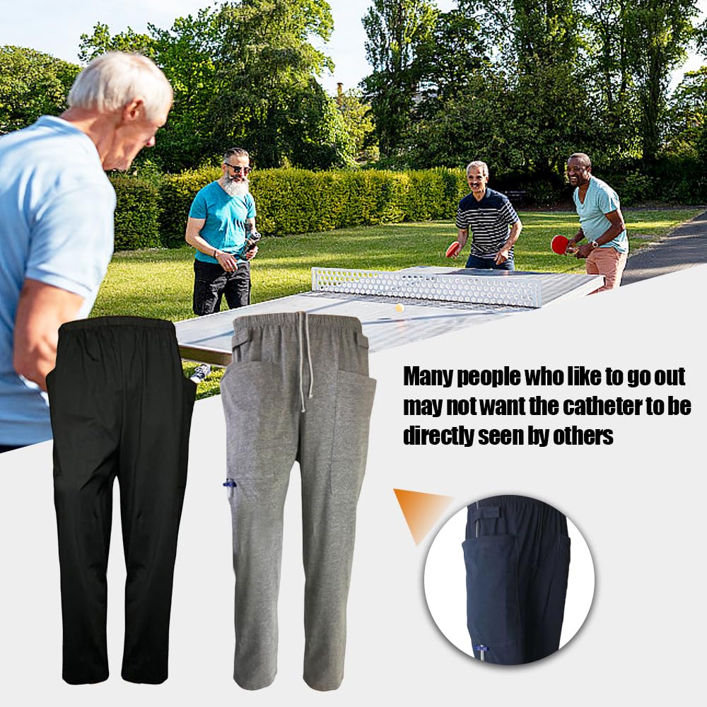 Lmaray urine bag pants size 43-inch waist for comfortable fit.