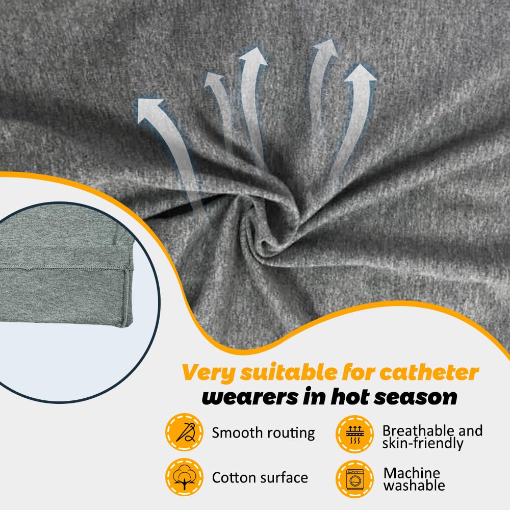 Lmaray urine bag pants outer pocket pair enables hands-free storage.