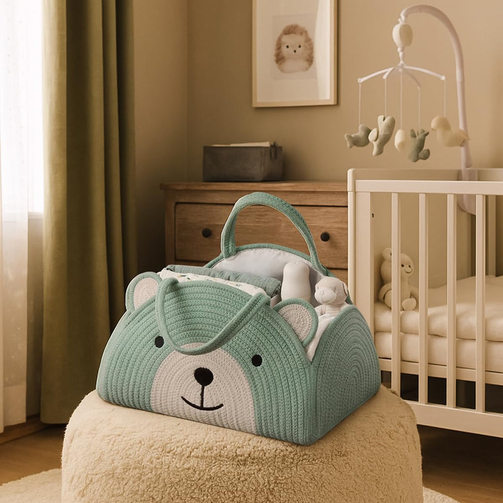 Lmbabter baby gift diaper caddy suitable for baby showers and registries.