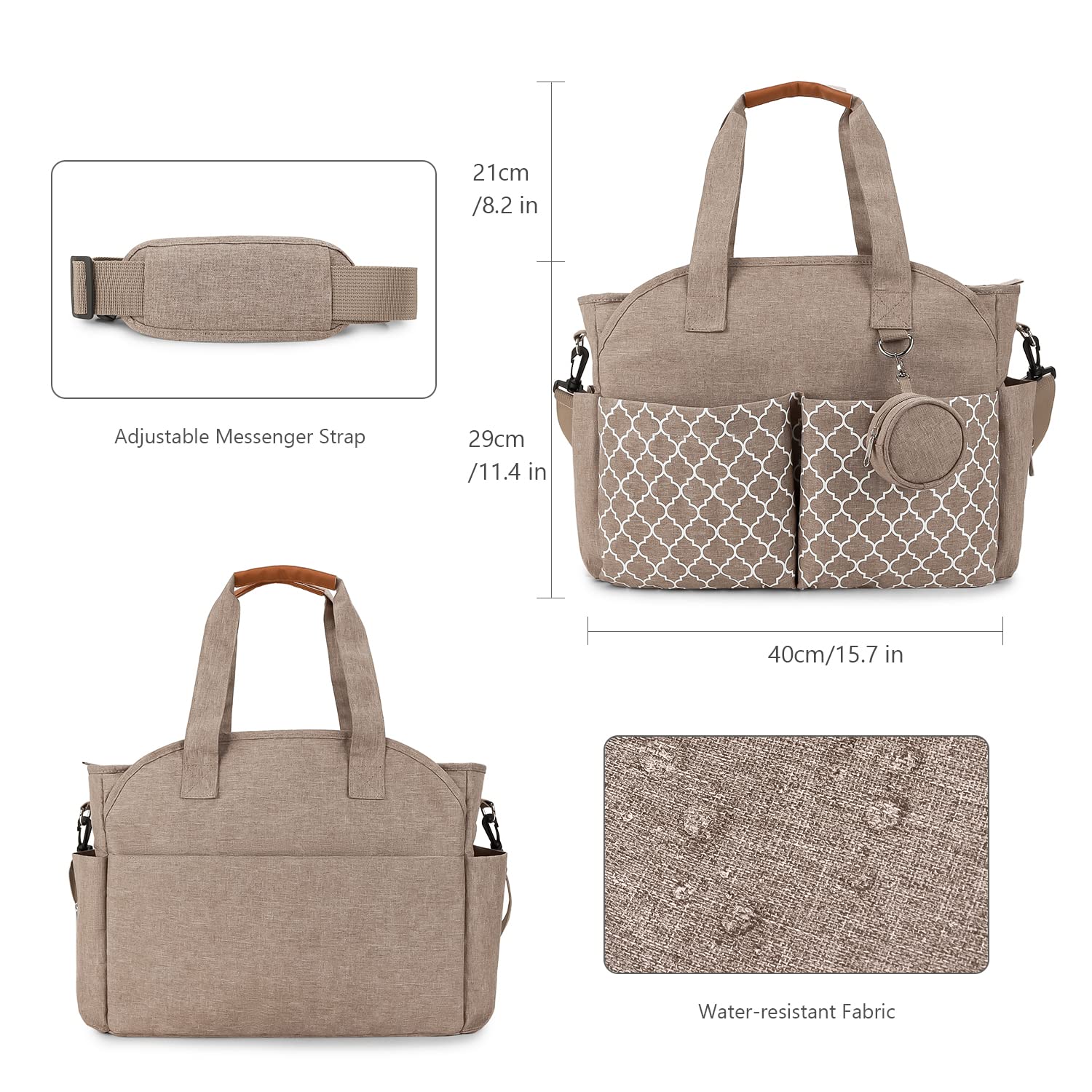 Lmbabter waterproof fabric protects contents during outings