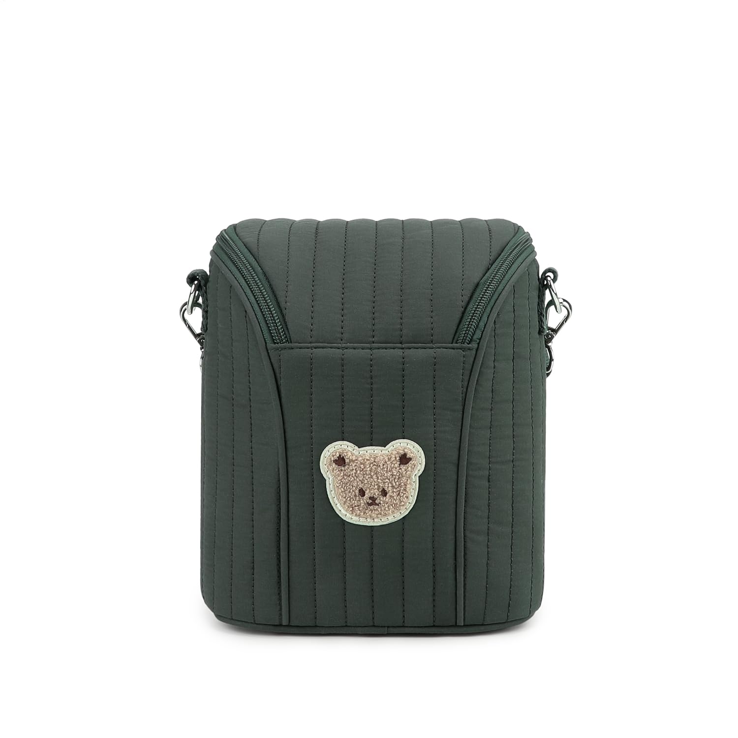 Lmbabter embroidered bear stroller organizer with a cute bear motif keeps essentials within reach.