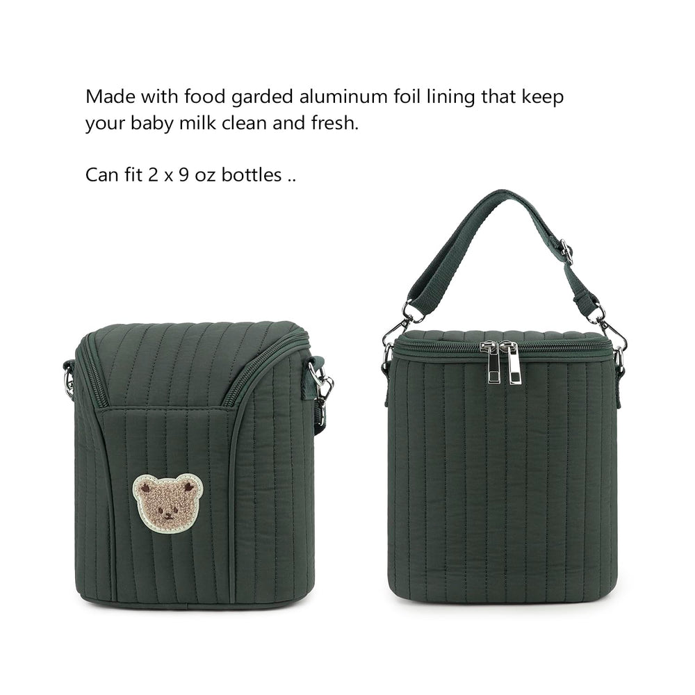 Lmbabter milk and breast pump cooling bag aids safe transport.