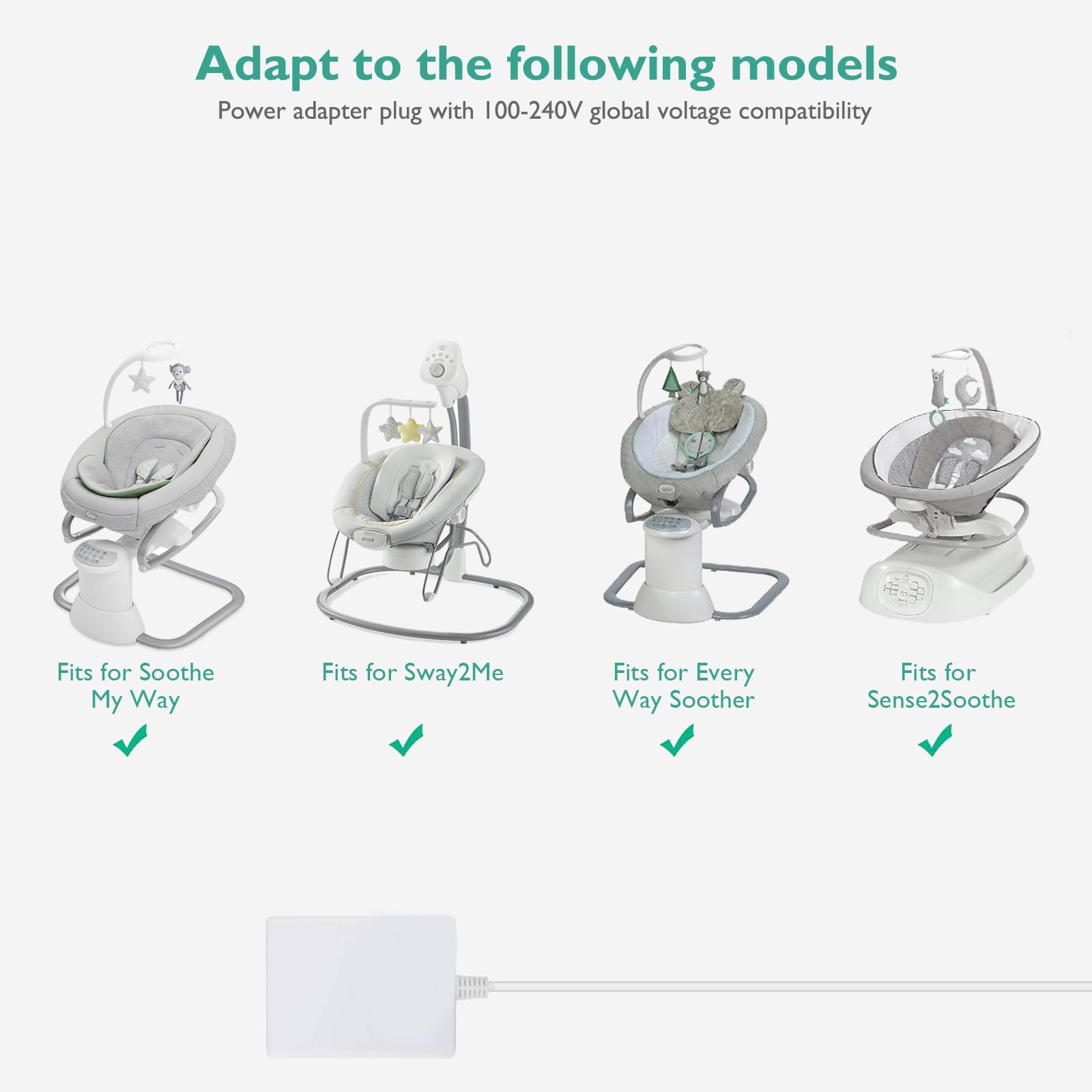 Lnauy Graco EveryWay Soother charger ensures steady operation for peaceful sessions.