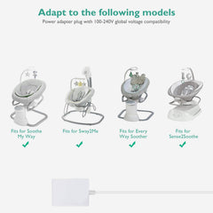 Lnauy Graco EveryWay Soother charger ensures steady operation for peaceful sessions.
