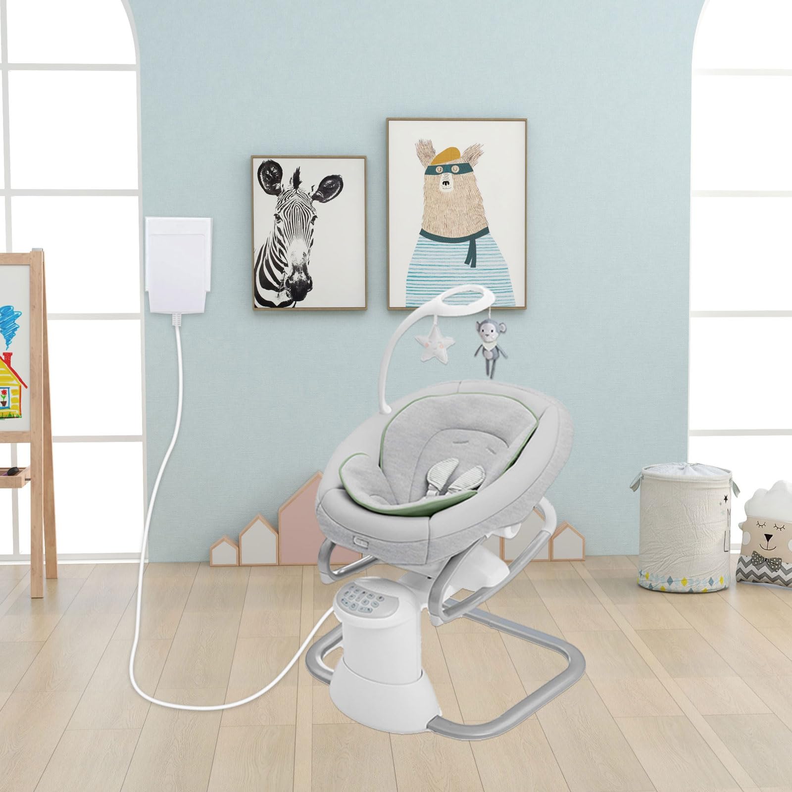 Lnauy Graco power supply replacement charger provides a stable current.