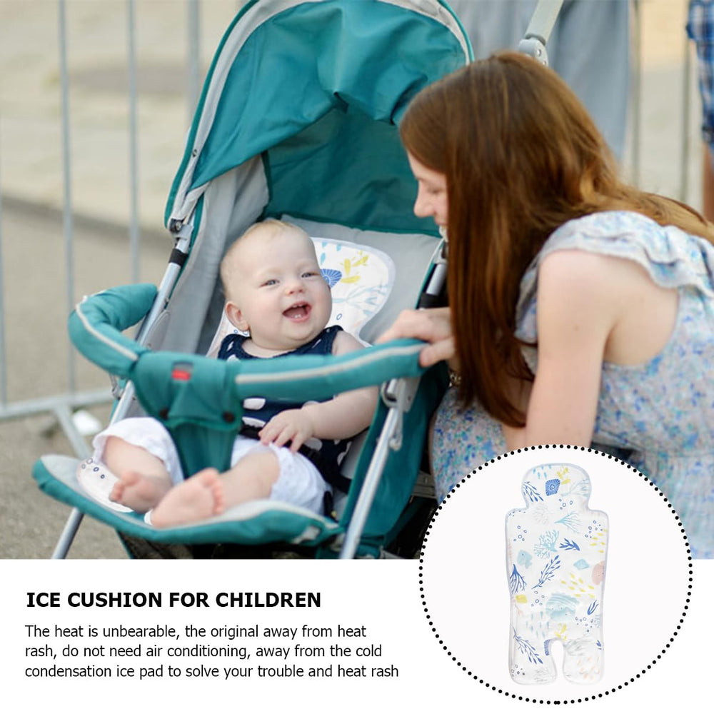 Blue LNQ LUNIQI gel car seat cooler pad detail for stylish comfort