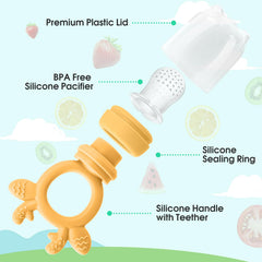 Lnxusoqs silicone baby feeder close-up showing soft, chewable surface