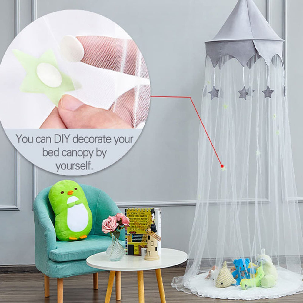 LOAOL Soft breathable fabric keeps children comfortable under the canopy.