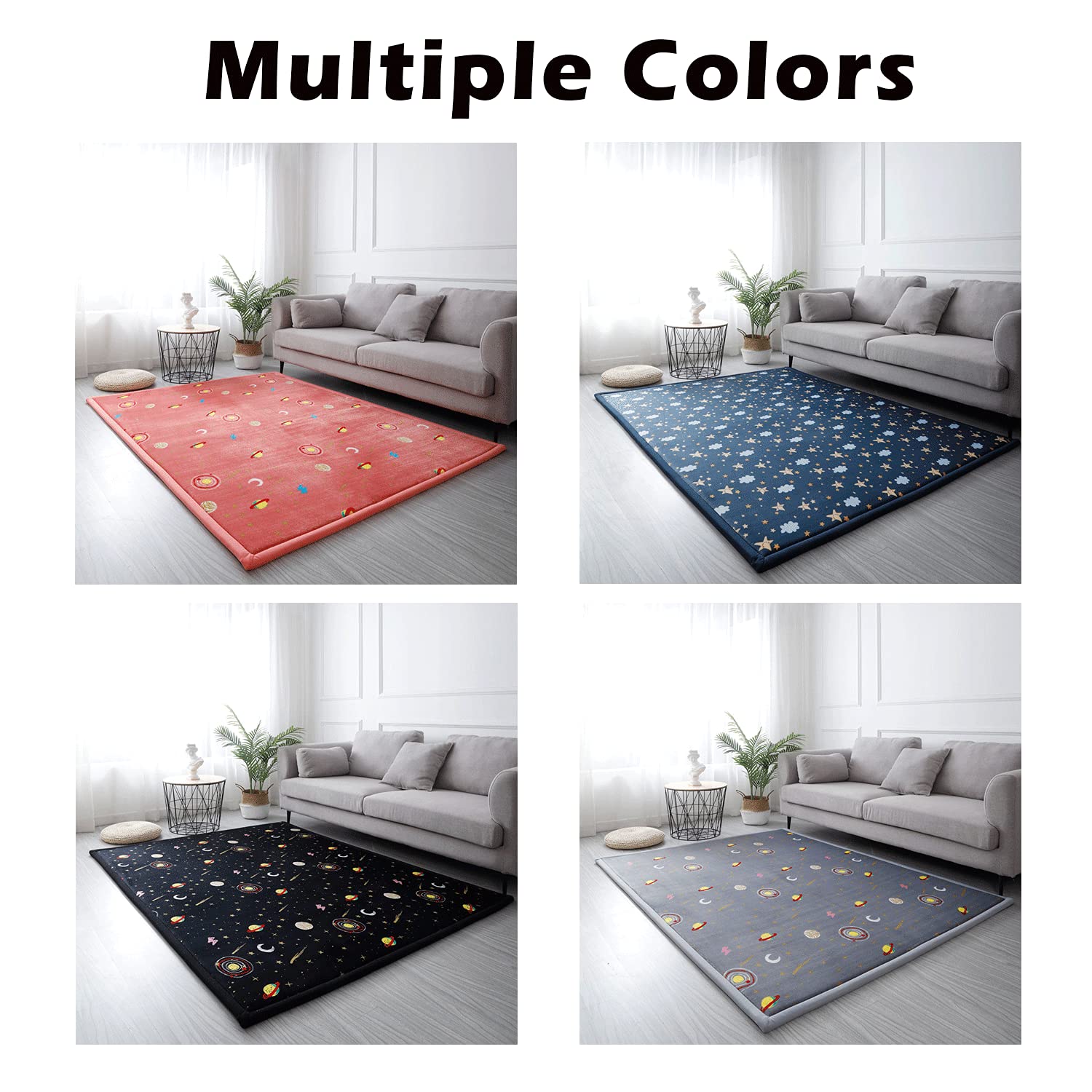 Loartee Coral Velvet Area Rug care-friendly option with hand-wash or bag wash