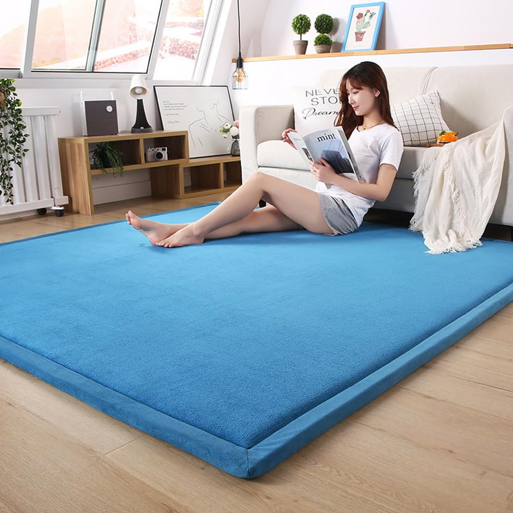 Loartee coral velvet crawling rug blue cleaning and care tips for easy maintenance.