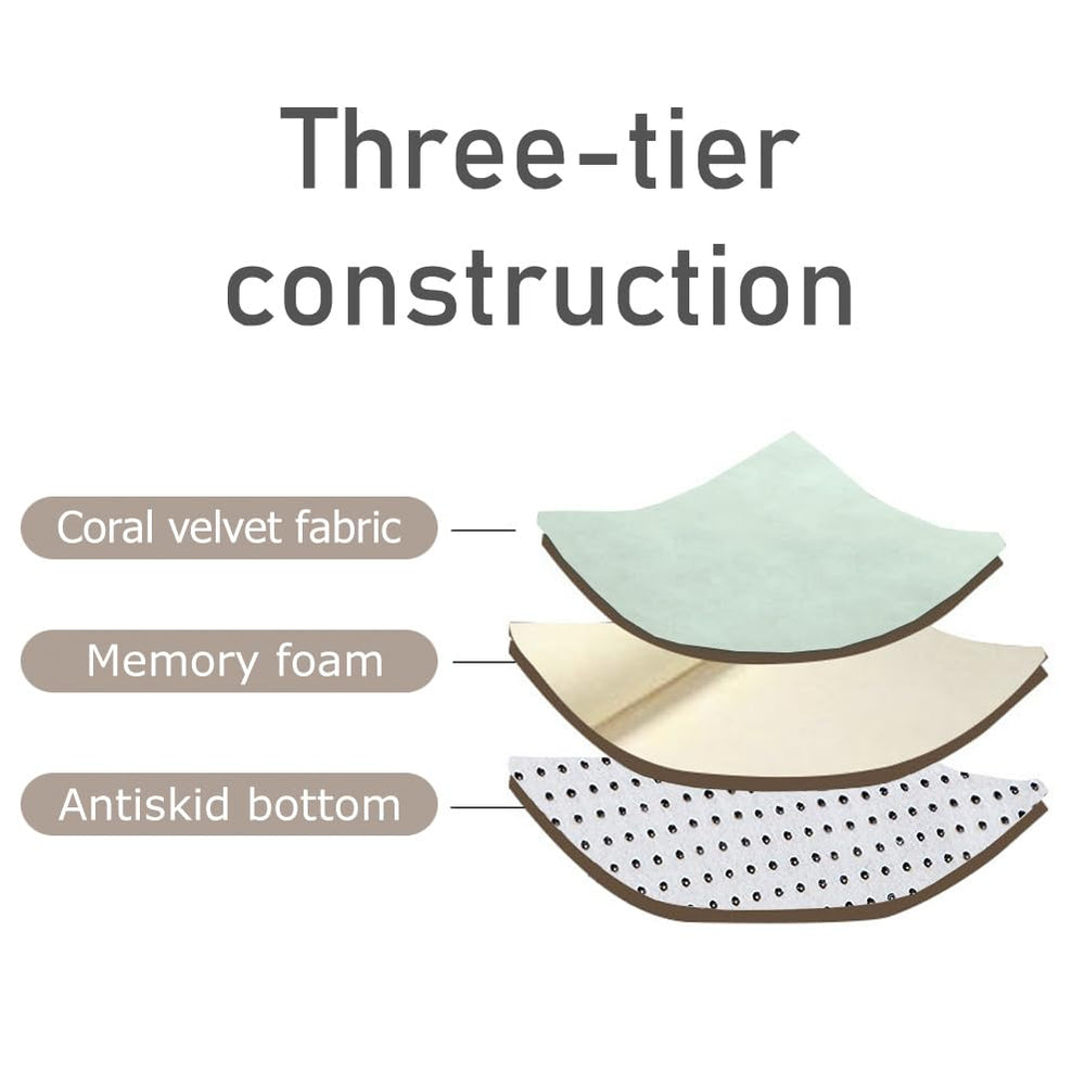 Loartee Coral Velvet Crawling Rug easy-clean design for busy homes.