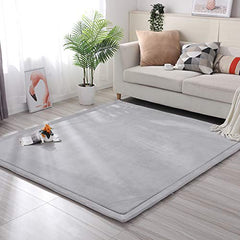 Loartee non slip bottom keeps the rug steady during active play.