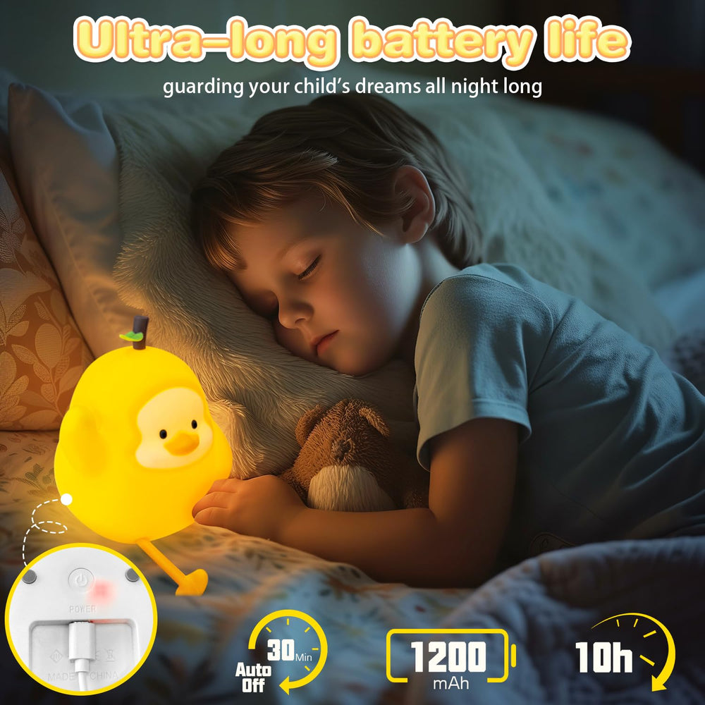 loatme 30-minute auto-off night light saves energy and supports sleep routines