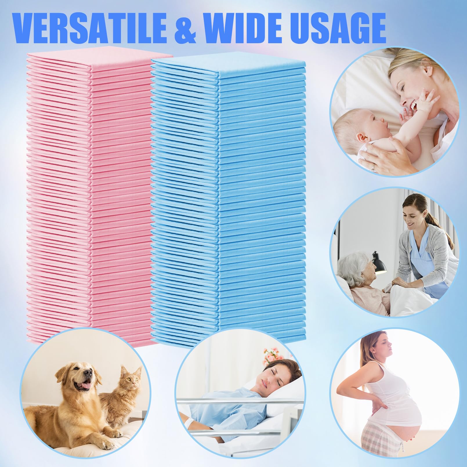 Loccmat disposable changing pad versatile for baby, maternity, and pet needs