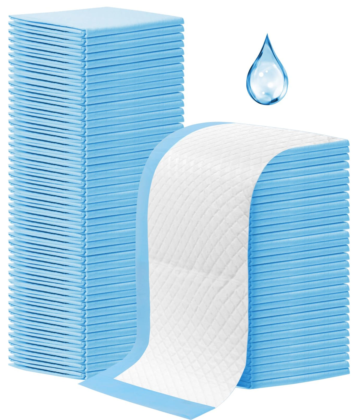 Loccmat disposable changing pad 17x13 inches, 100-pack for on-the-go changes