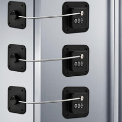 Locilot fridge lock 3-pack front view with sleek black design for safer kid access.