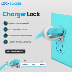 Lock Socket fire-resistant ABS construction protects outlets in demanding environments