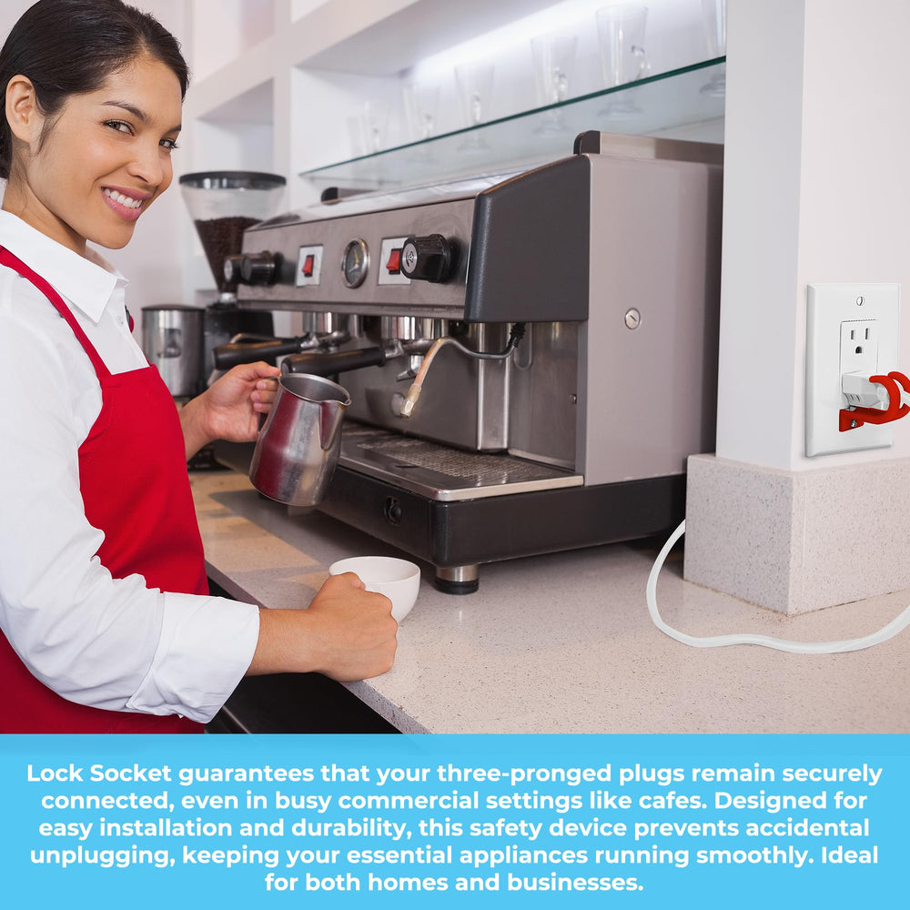 Lock Socket protects critical electronics like servers and chargers.