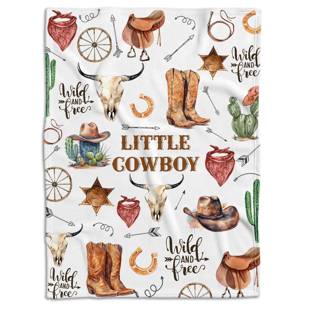 Locobird western blanket nursery swaddle 30x40 for newborn comfort.