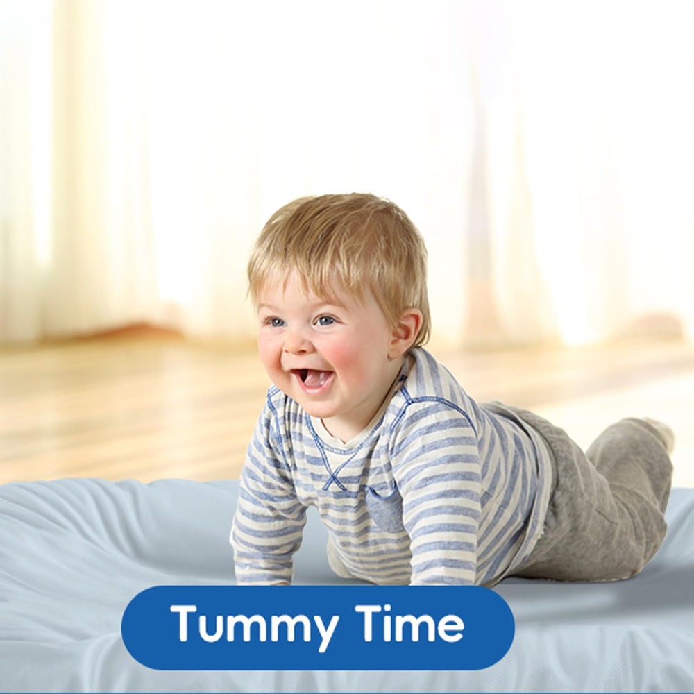 Loevin Baby Lounger blue nap-time scene