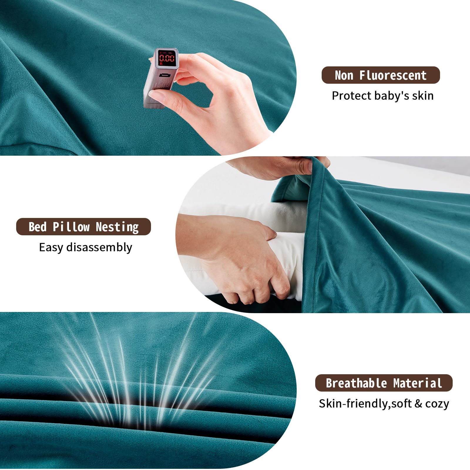 Loevin lounger with breathable cotton cover for gentle skin contact