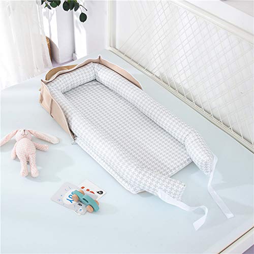 Loevin newborn nest gray thousand bird check cushions gentle movements during play