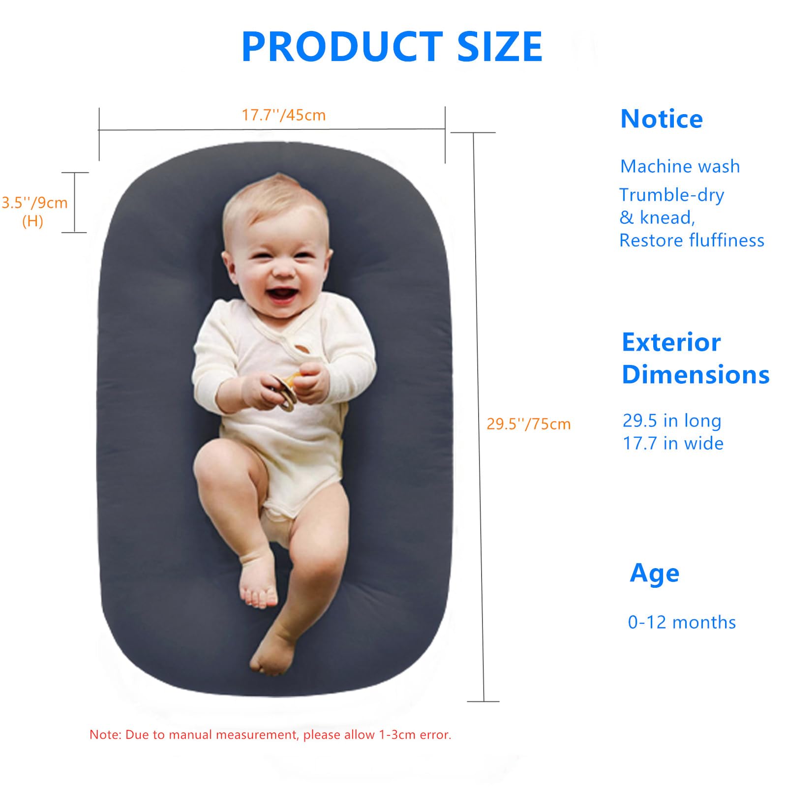 Removable Loevin lounger cover for easy washing and refresh.