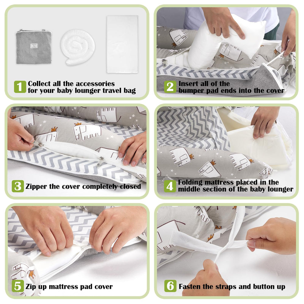Loevin soft cotton cover and 3D filling for breathable, cozy support