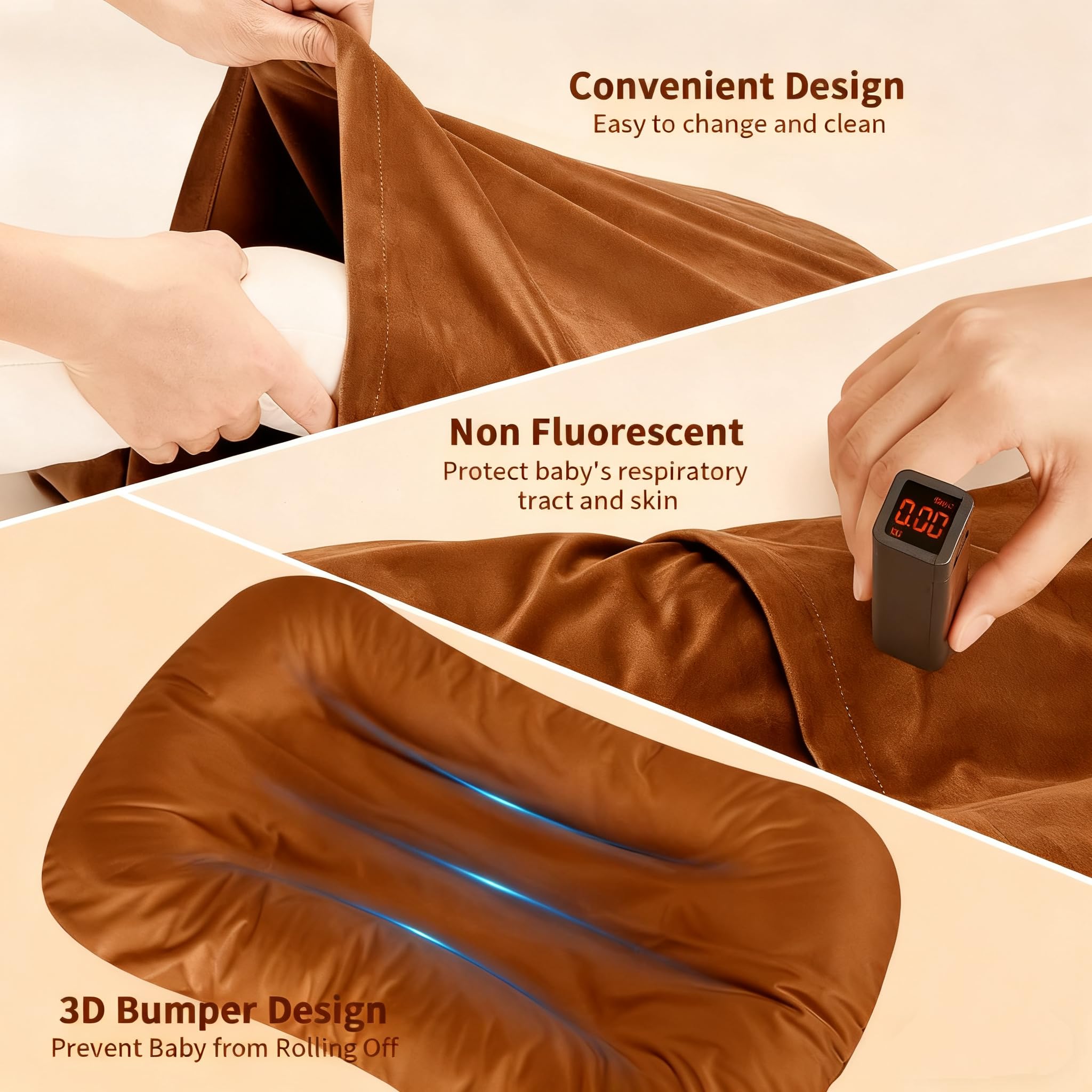 Loevin baby lounger in vacuum packaging, compact shipping and quick loft restoration.