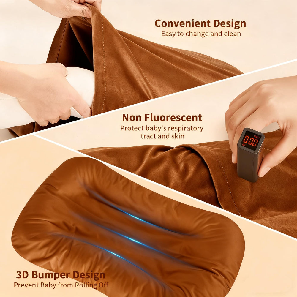 Loevin baby lounger in vacuum packaging, compact shipping and quick loft restoration.