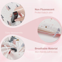 Loevin baby lounger with zipper cover for simple cleaning.