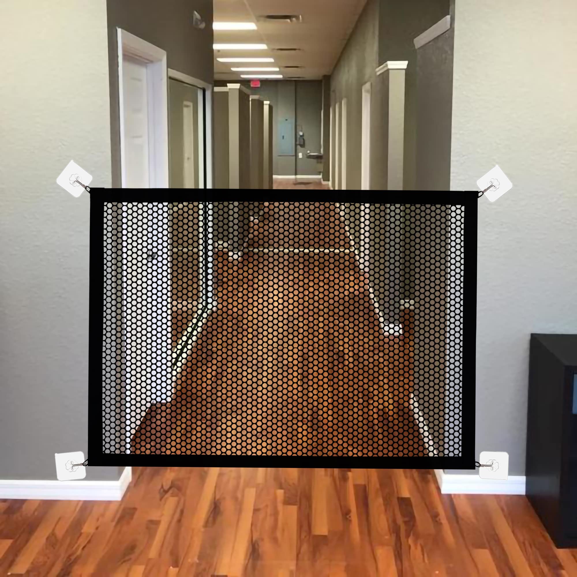 Lofekea doorway installation shows no-drill fit for doorways