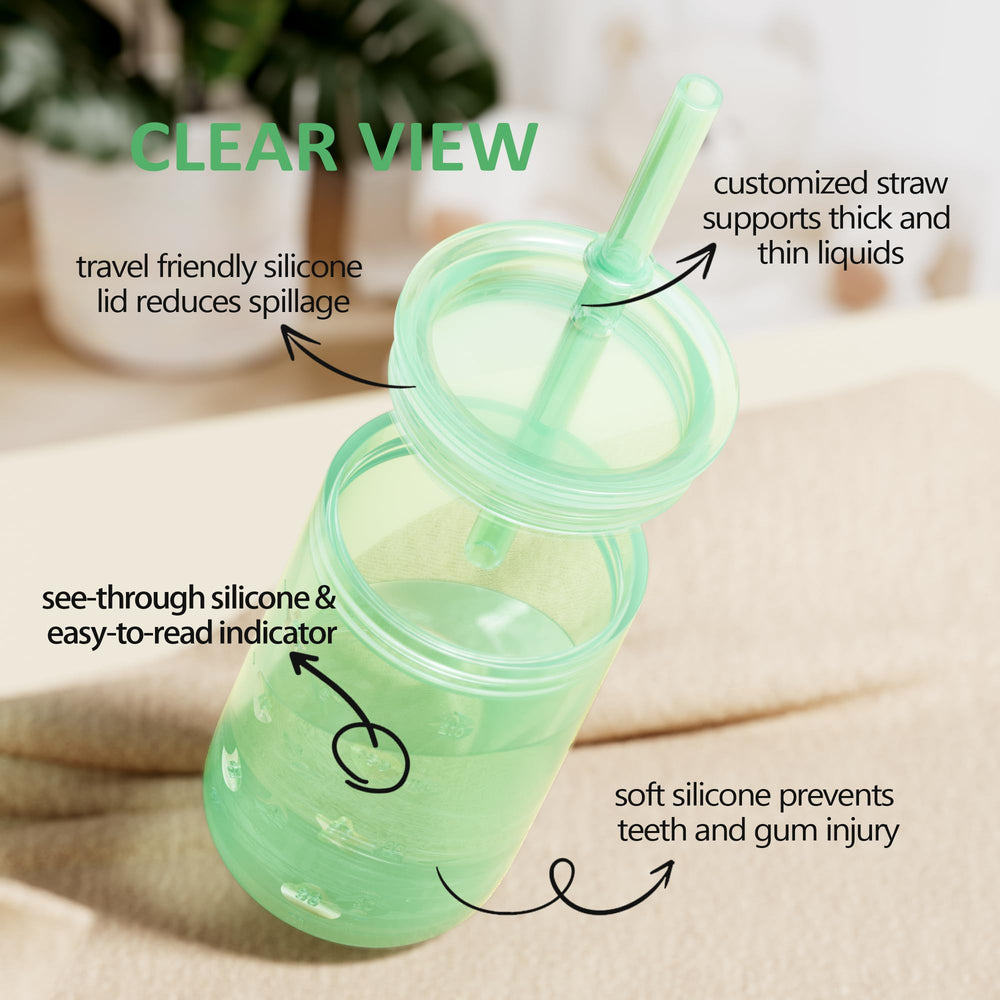 Login Life Sippy Cup with cute patterns engages babies during practice drinking