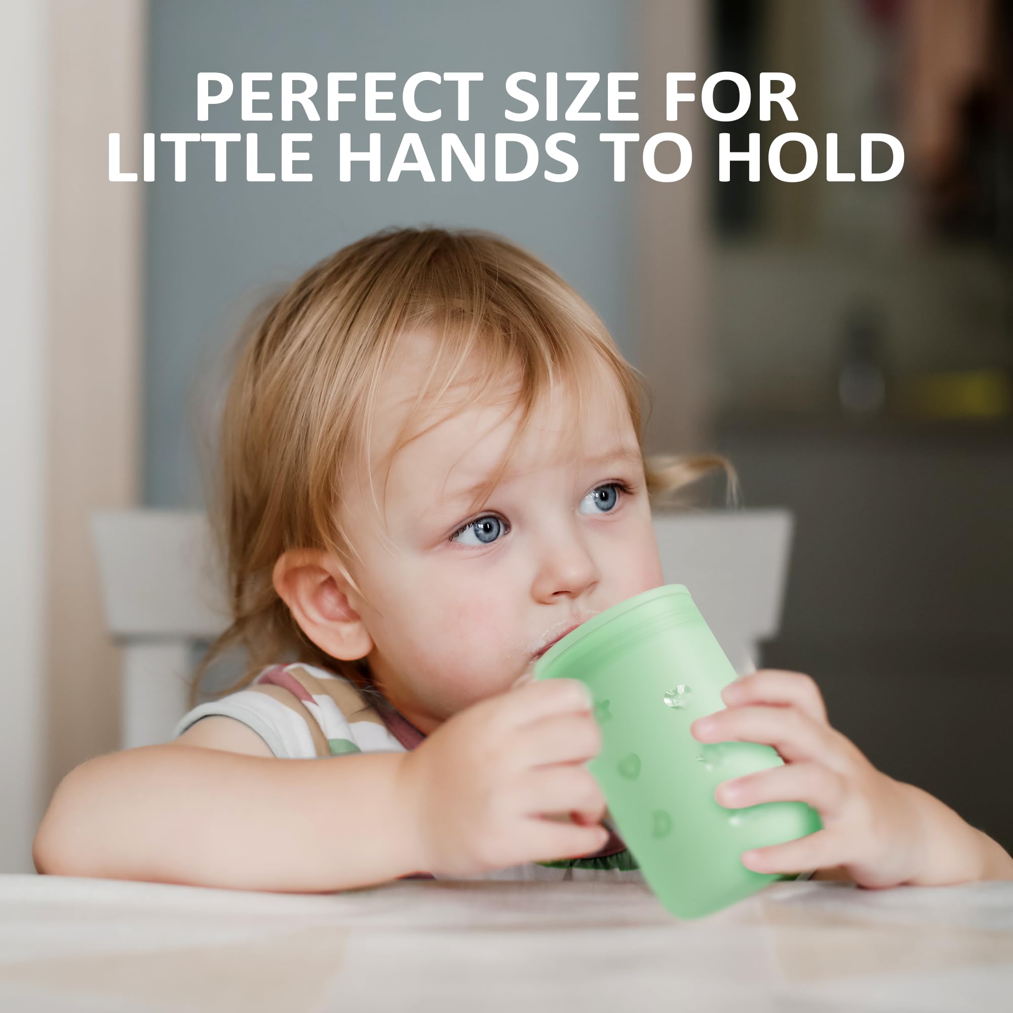 Login Life Sippy Cup soft silicone body cushions the mouth during use