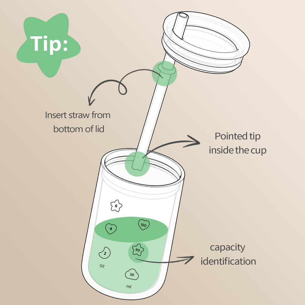 Login Life Sippy Cup straight barrel shape aids small hands’ grip