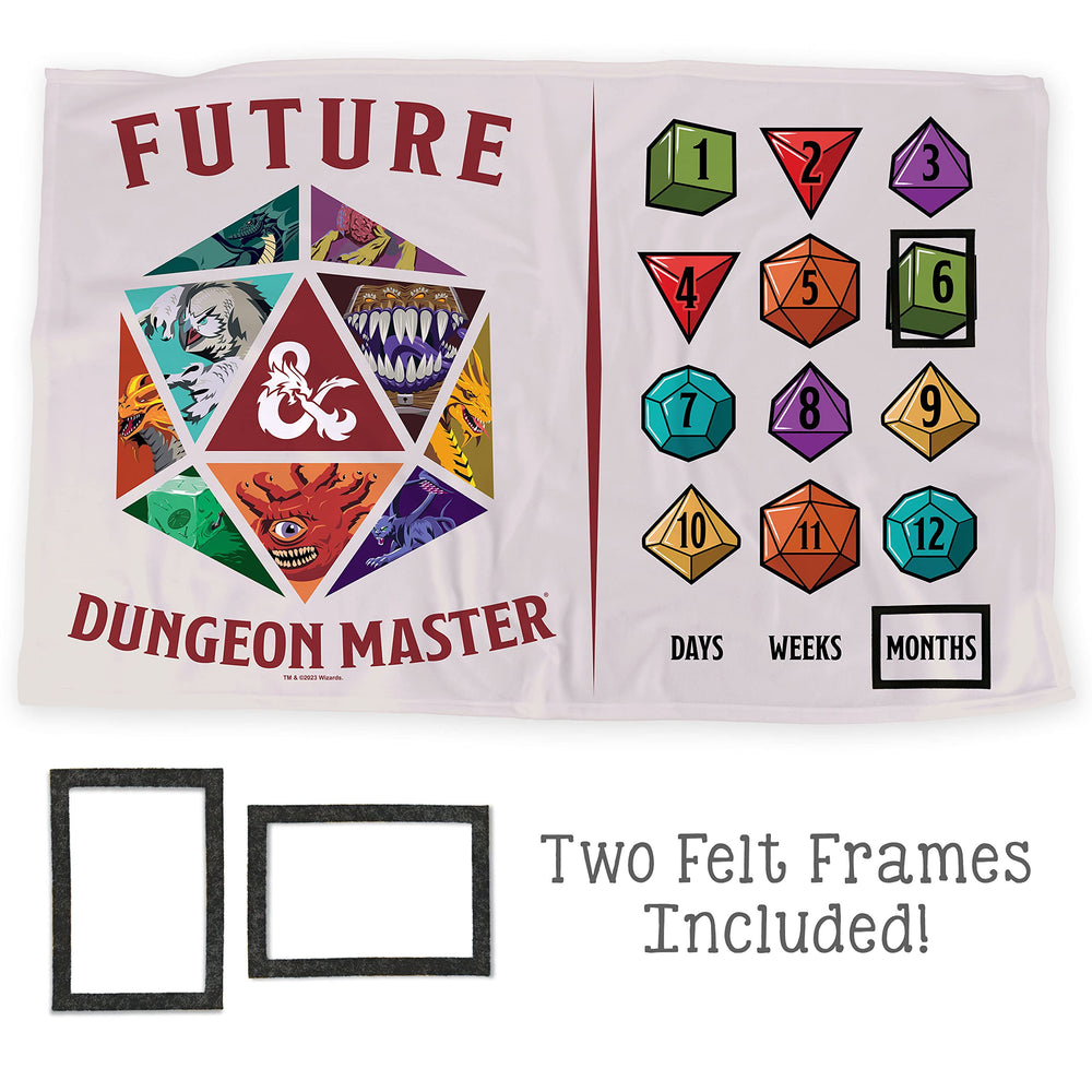 LOGOVISION D&D Beholder milestone blanket as a playful photo backdrop