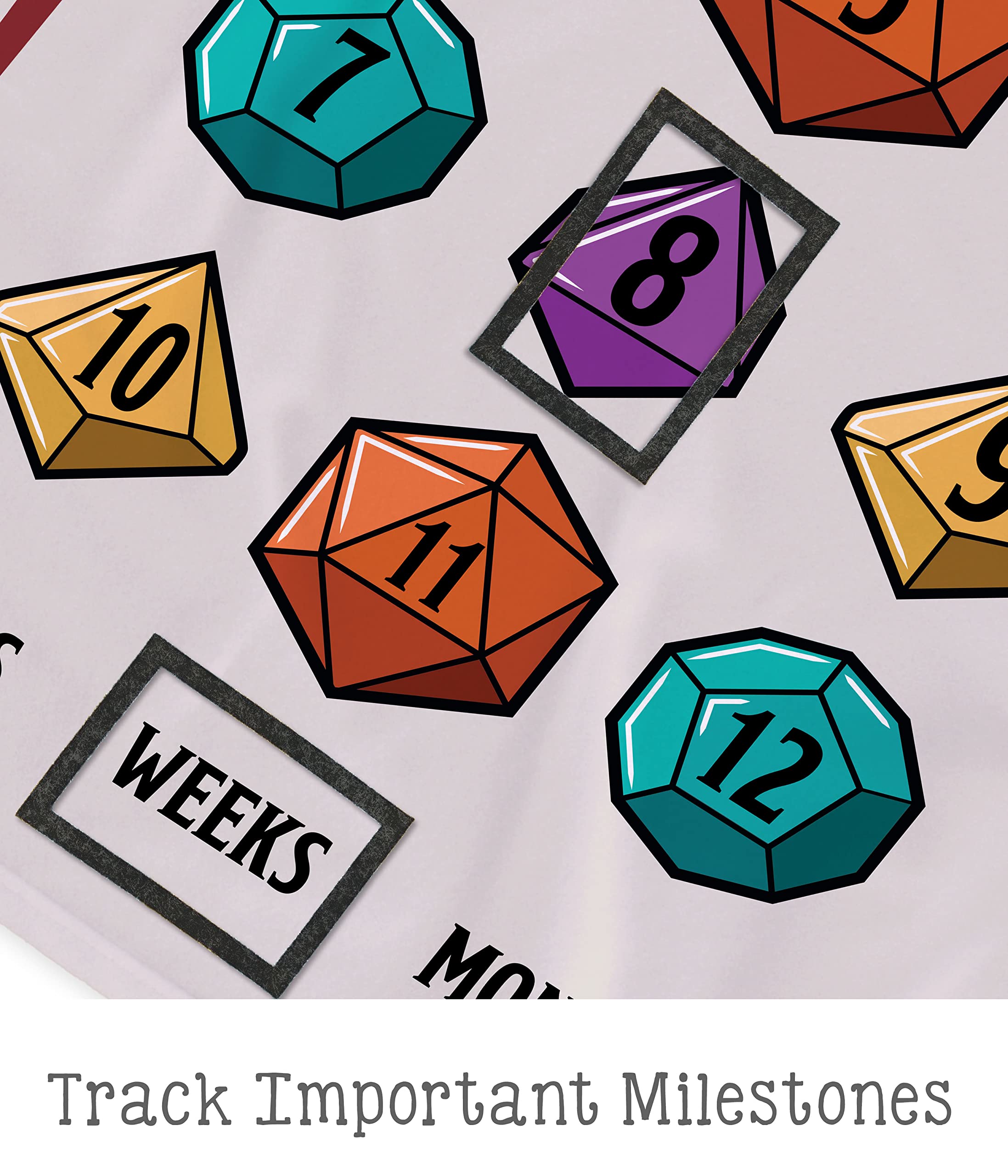 LOGOVISION D&D logo-symbol milestone blanket featuring iconic branding