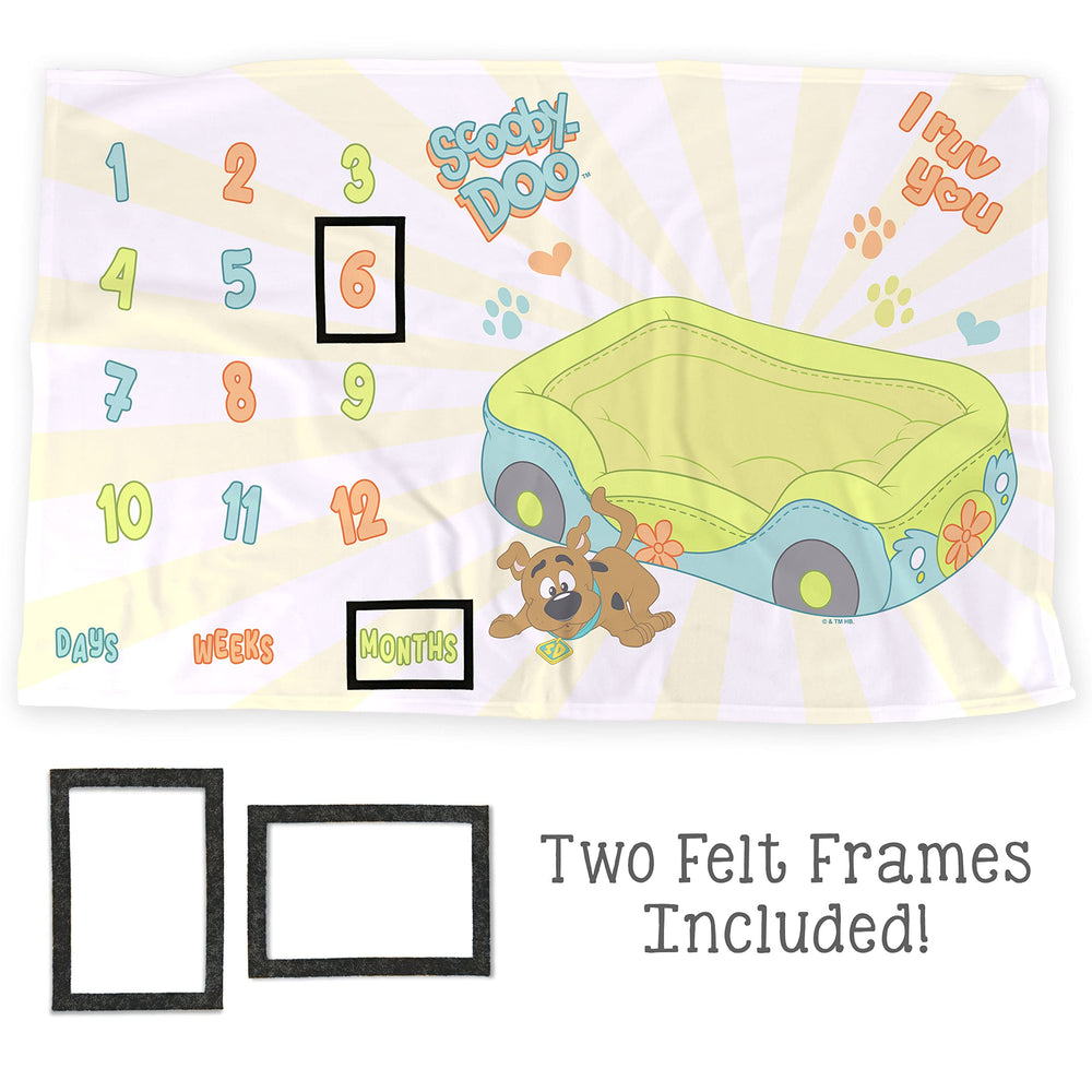 LOGOVISION milestone-frames with felt markers highlight growth moments in photos.