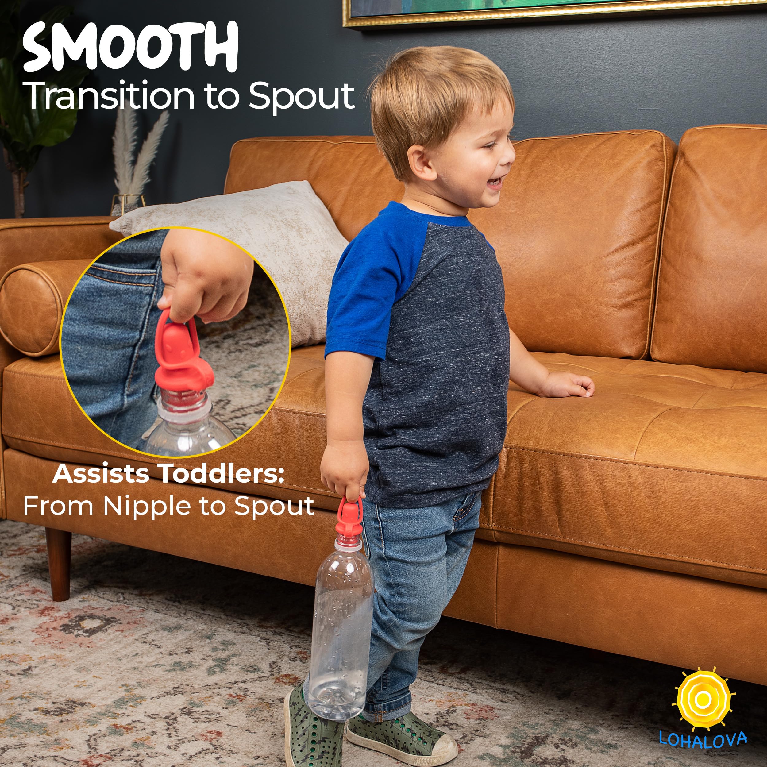 Lohalova travel-ready spout topper for family outings