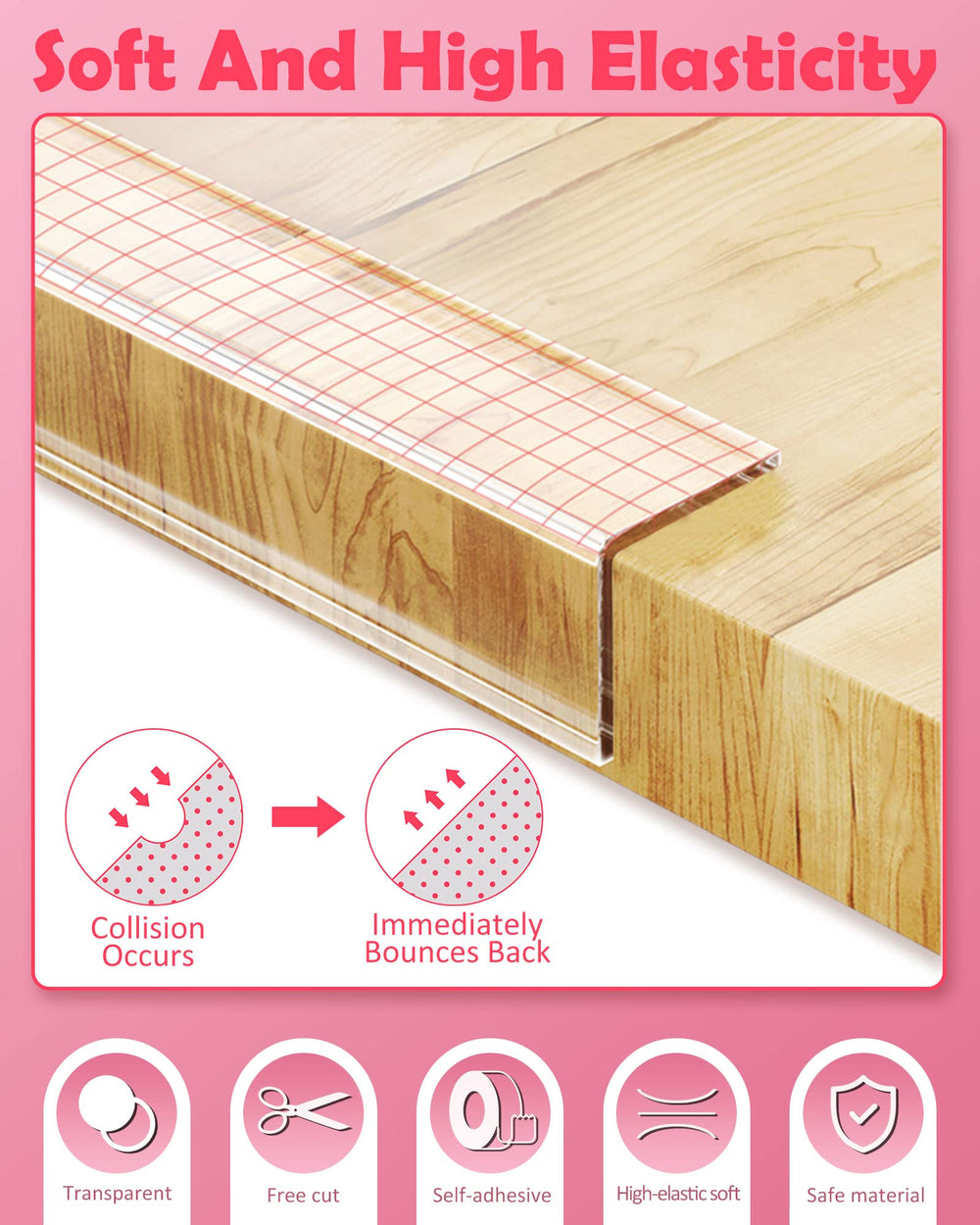 Loiion adhesive edge cushion ensures long-lasting hold on furniture.