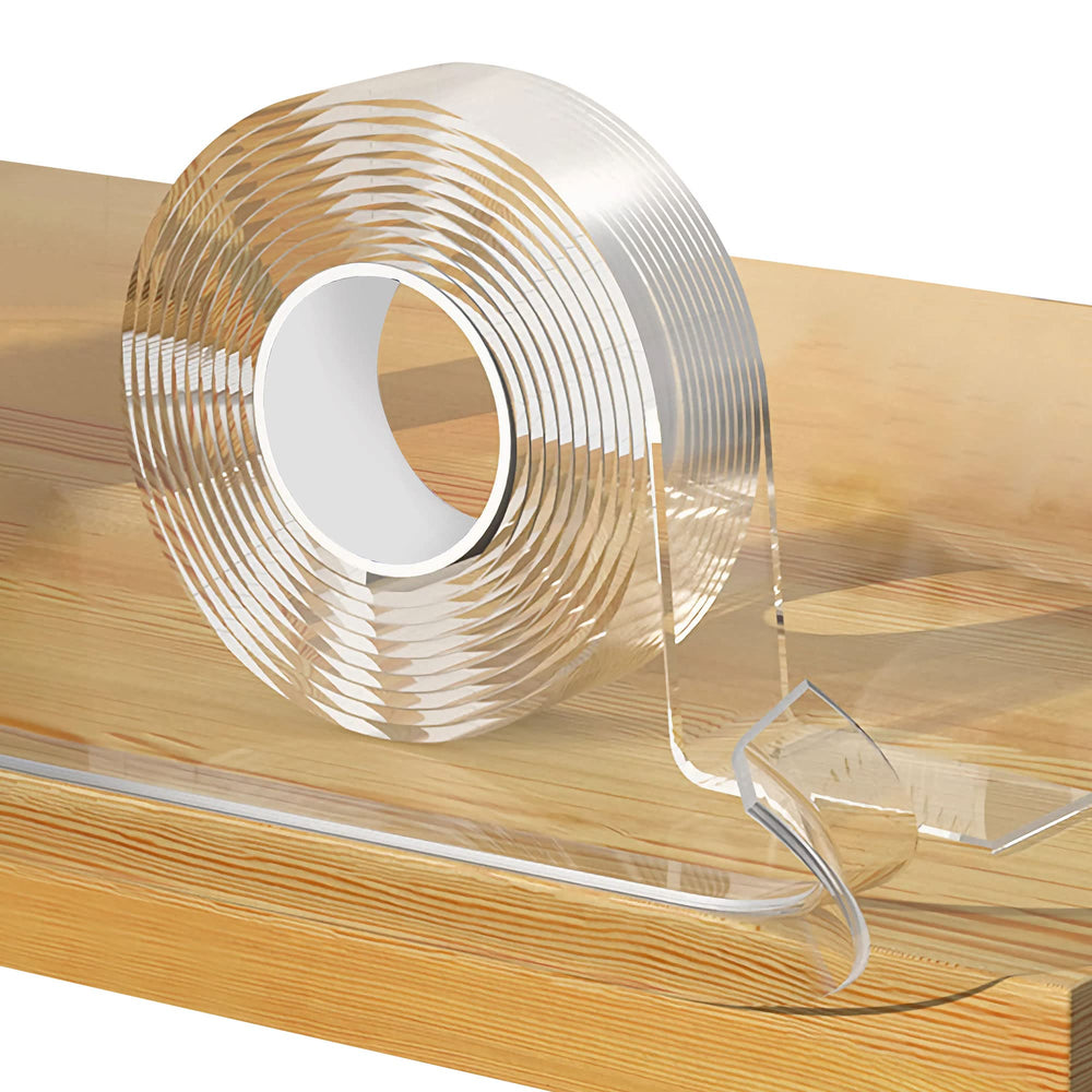 Loiion baby edge protector on a table corner offers a soft, clear safety shield.