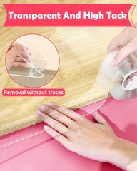Loiion clear corner guard for furniture shields kids from sharp edges.