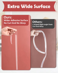 Loiion adhesive edge protector applied to a cabinet edge